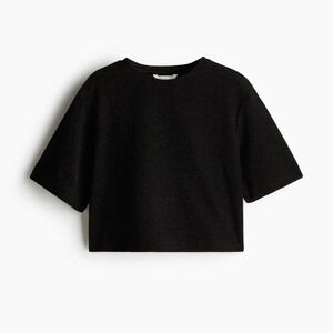 H&M Black Shimmery Top